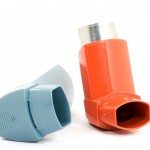 medicine spray for treating asthma isolated