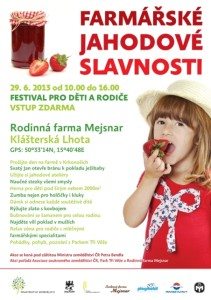 Farmářské jahodové slavnosti - plakát (kliknutím zvětšit)